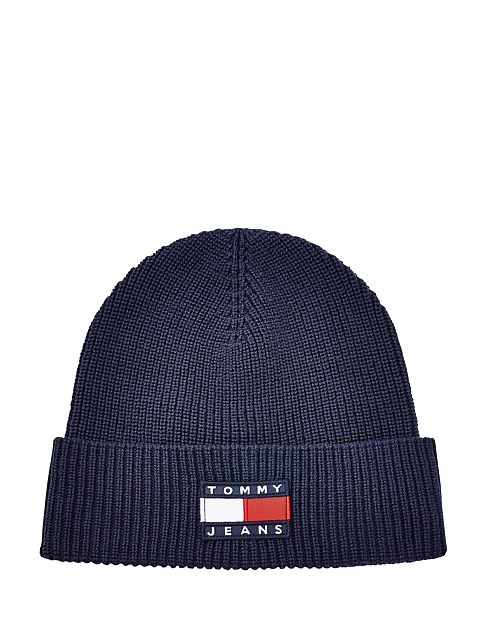 tommy hilfiger white beanie