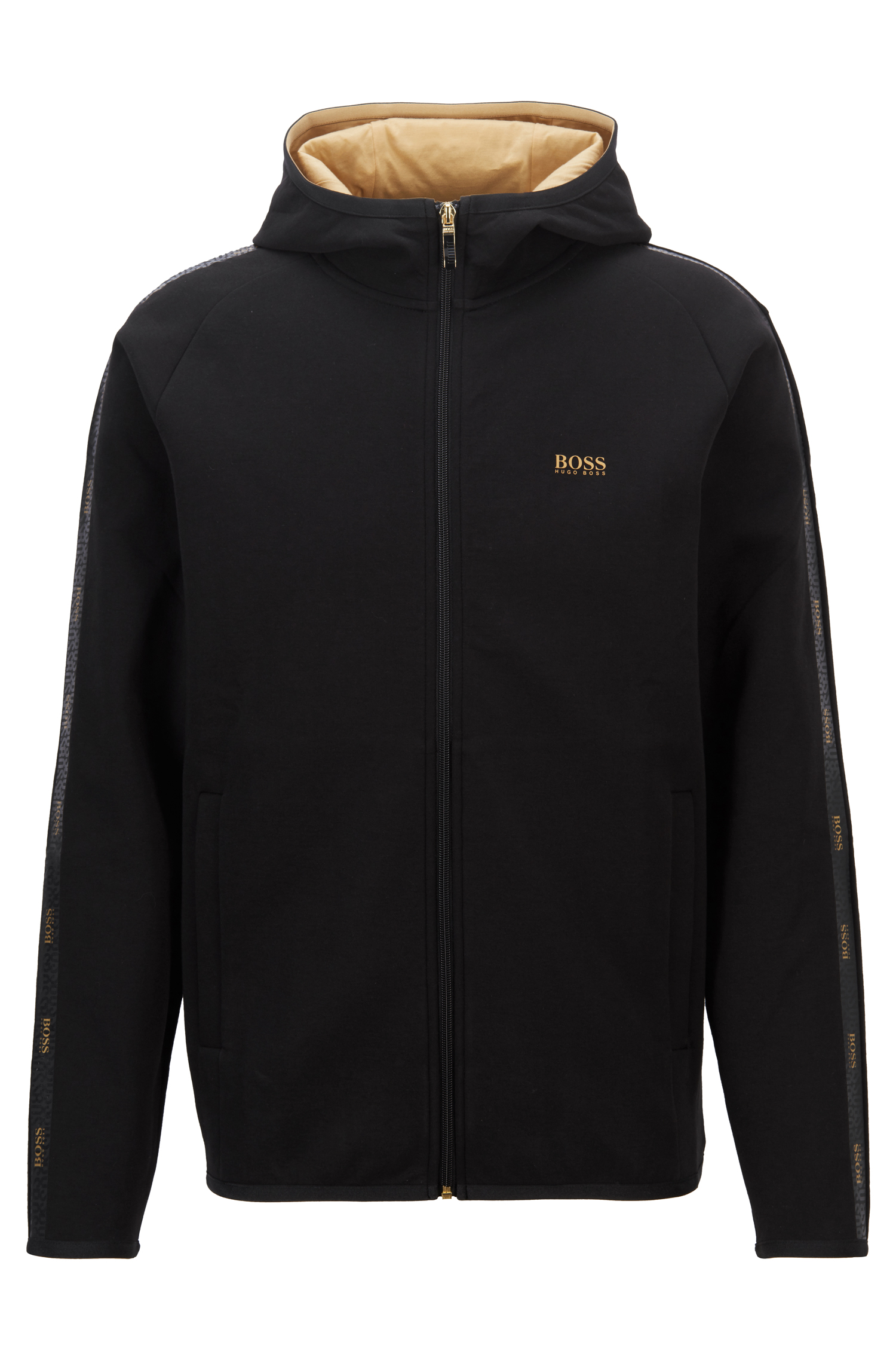 mens boss zip hoodie