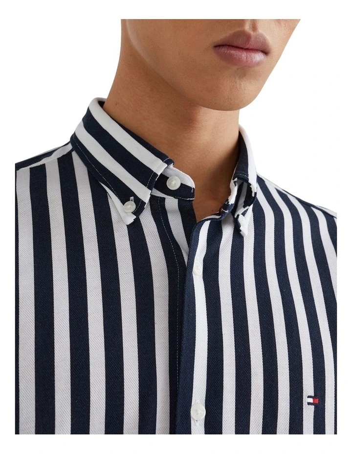 Isolere Nat Allerede Tommy Hilfiger Casual Knitted Bold Stripe Shirt - Tramps the Store