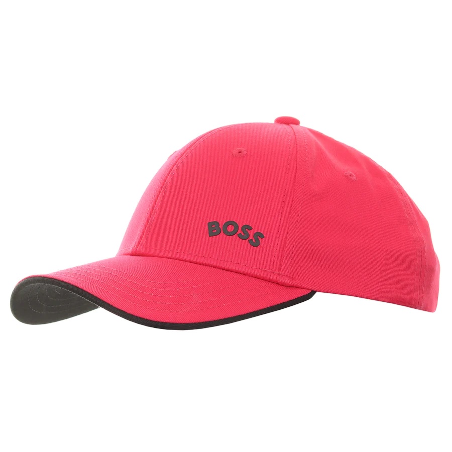 red hugo boss cap