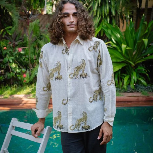 Cochin Blue Leopard L/S Shirt
