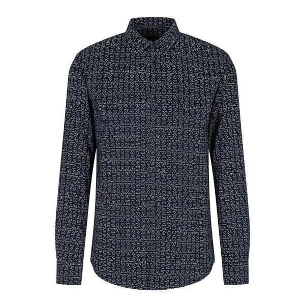 Armani Exchange AX Logo Print L/S Shirt