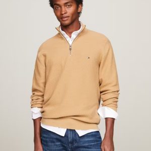 Tommy Hilfiger Oval Structure Zip Knit