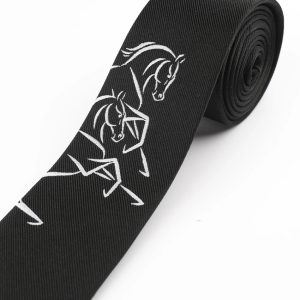 James Harper Line Horses Tie