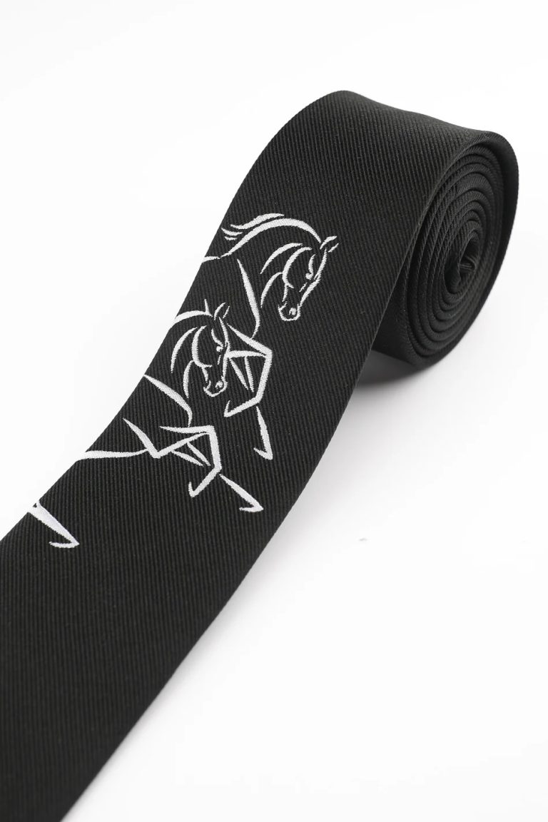James Harper Line Horses Tie