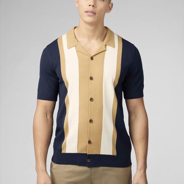 Ben Sherman Resort Neck Button Up Polo
