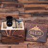 Personalised Shaving Kit With Wood Gift Box