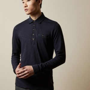 Ted Baker Hatchoc Long Sleeve Polo