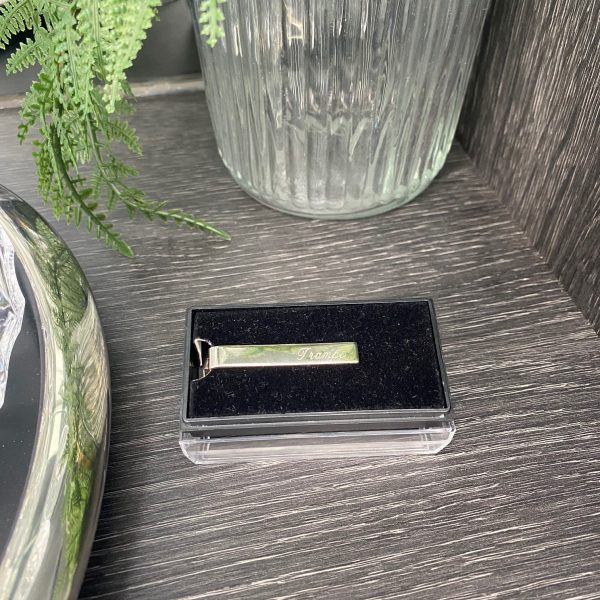 Personalised Short Tie Bar