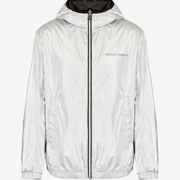 Armani Exchange Reversible Zip Up Windbreaker