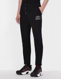 Armani Exchange Metallic Logo Track Pants