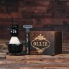 Personalised Shaving Kit With Wood Gift Box