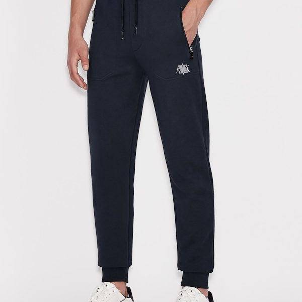 Armani Exchange Metallic Logo Sweatpants