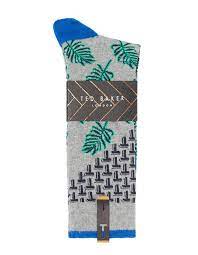 Ted Baker Leaf Design Socks