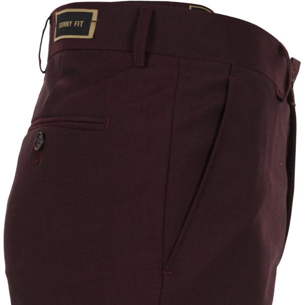Uberstone Burgundy Trouser