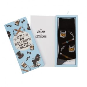 Bamboozld Groomsmen Whiskey Sock Card