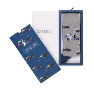 Bamboozld Just Hitched Sock Card