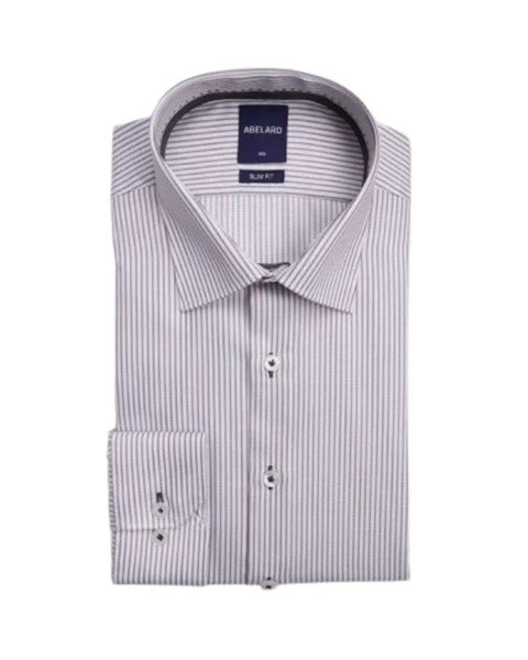 Abelard Lerici Herringbone Stripe L/S Shirt