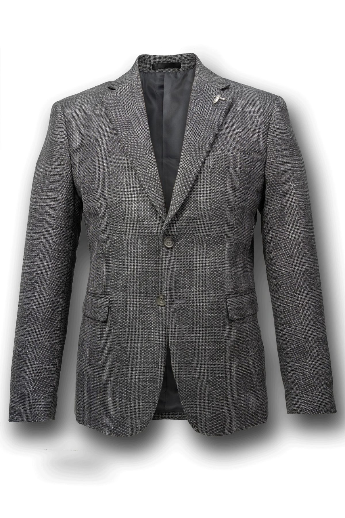 Varce Varce Harper Textured Check Suit Jacket