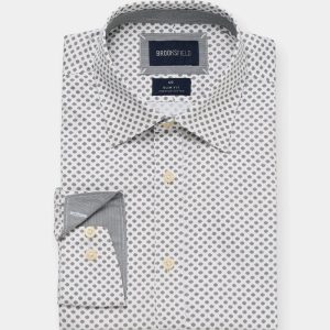Brooksfield Circle Pattern L/S Shirt
