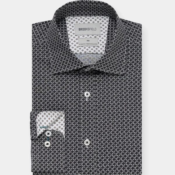 Brooksfield L/S Pattern Shirt