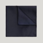 Politix Silk Textured Two-Tone Pocket Square