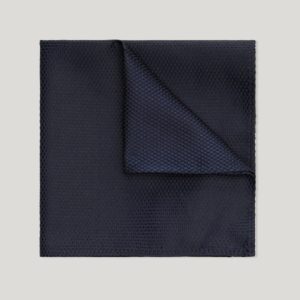 Politix Silk Textured Two-Tone Pocket Square